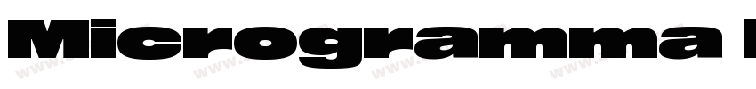 Microgramma Extd D字体转换